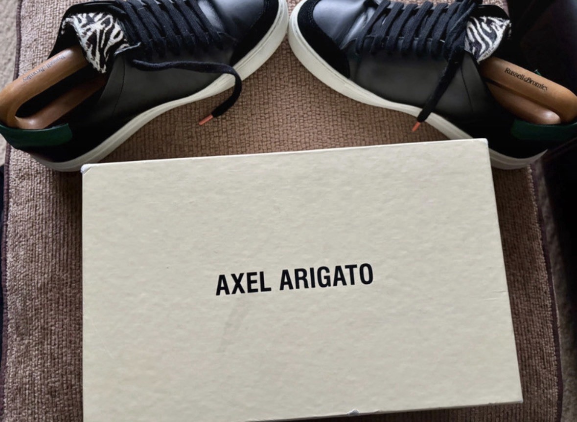 Mens Axel Arigato - Clean 90 - Triple Animal - Black/Green/Zebra UK Size 7 RARE image 7