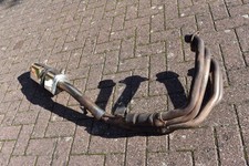 HONDA CBR 600 FX FY 1999-01 OEM DOWNPIPES & BEOWOLF SPORTS CAN EXHAUST SYSTEM