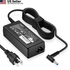65W 45W Charger for HP Laptop Smart Blue Tip Power Adapter Cord From USA