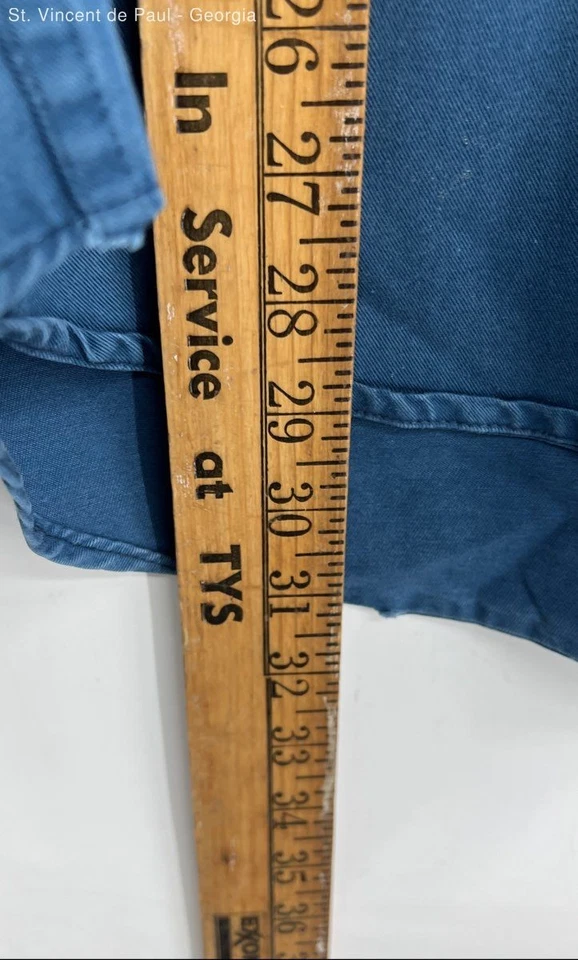 Members Only Blue Vintage Button Down Twill 100% Cotton Shirt Men's XL 90s - Image 4 of 4