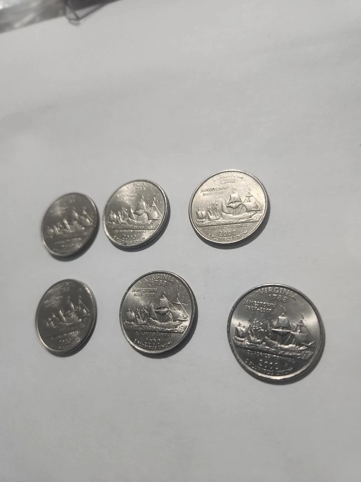 Rare 2000 Virginia State Quarter - 1607-2007 the quadricentennial of Jamestown - Image 2 of 4