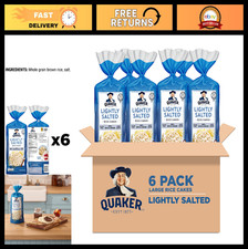 Gluten-Free Large Rice Cakes, Lightly Salted, 100 Whole Grains, 4.47 Oz, 6 Pack