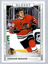 Connor Bedard 2023-24 O-Pee-Chee Glossy Rookie #R-47 Chicago Blackhawks