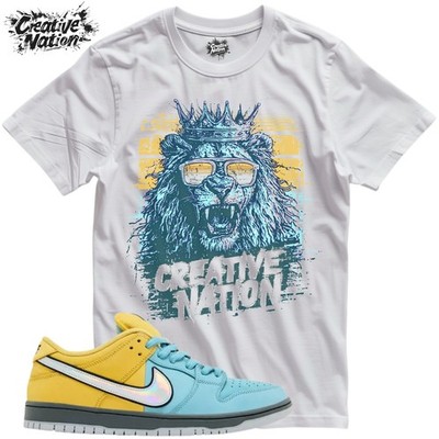 Shirt To Match Turquoise Unisex Tee Sneaker Shirt Lion Shirt Sneaker Tee