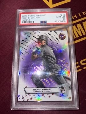 2023 Topps Pristine - Shohei Ohtani #242 Purple Refractor /99 PSA 10 Gem Mint