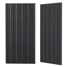 2 Pack Wood Acoustic Panels, 2 pack -47.2  23.6in Matte Black