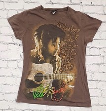 Y2K Bob Marley IS THIS LOVE Music Reggae Graphic Shirt Jr Sz L Zion Rootswear