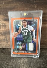 2025-26 Topps - Flagship Real One Relics Giannis Antetokounmpo #FRO-GA Orange...