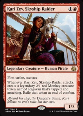 Kari Zev, Skyship Raider x1 - Aether Revolt - NM-Mint, English - Aether Revolt