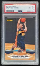 2009-10 Panini #357 Stephen Curry RC PSA 8