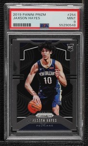 2019-20 Panini Prizm Rookie Jaxson Hayes (Dribbling) #254 PSA 9 MINT Rookie RC