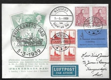 Denmark Frimaerkets Dag  5-3-1939 Cacheted Cover - as shown - kha083