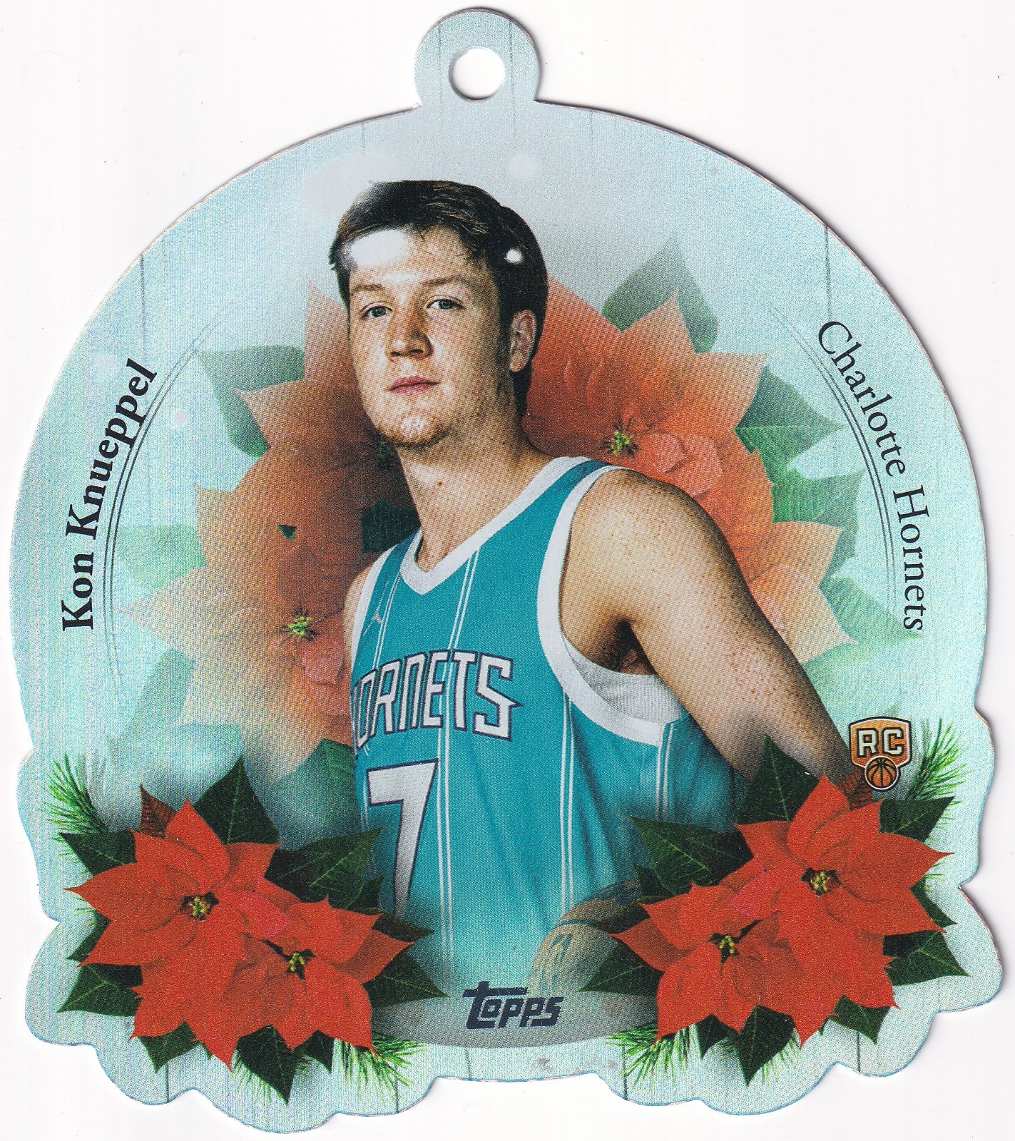 2025-26 Topps Holiday Die-Cut Ornament Rookie Kon Knueppel #DCO-KK Hornets RC