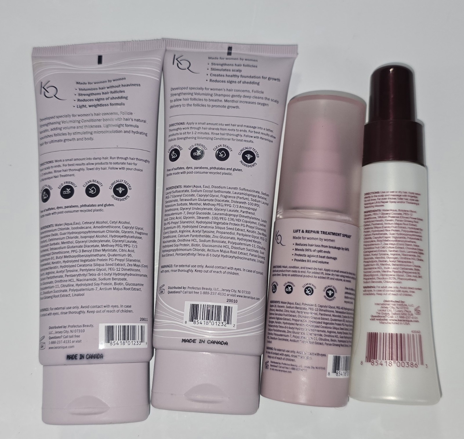 Keranique Hair Regrowth Treatment Lot Topical Solution Shampoo Conditioner +2