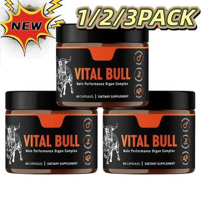 3PACK Lonvera Vital Bull Beef Organ Supplement for Men GrassFed Organs withHeart