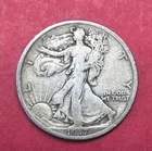 1917-S S/S Walking Liberty Half Dollar Fine Condition Semi Key Date.