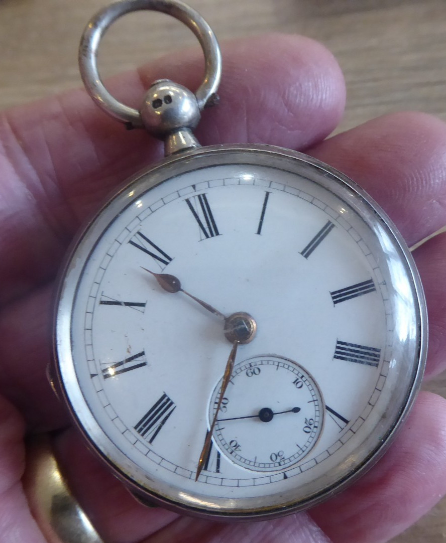 GENTS DATES ANTIQUE SOLID WATCH SILVER c POCKET 1877 QUALITY - vintagewatches.pk