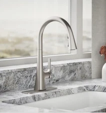 Kohler - Guild - Pull-down Kitchen Faucet  - Stainless Finish - New Open Box