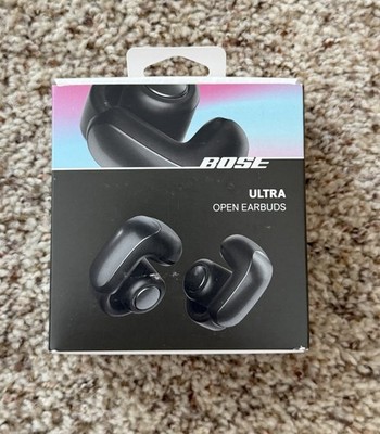 Bose Ultra Open Earbuds - Wireless Bluetooth - Black - New and Sealed