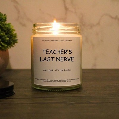 Teacher's Last Nerve Candle | Funny Candles | Personalized Candle Gift | Last