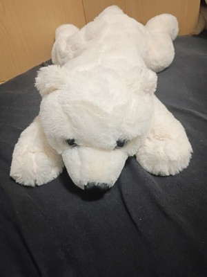 Large FAO Schwarz Realistic White Polar Bear Floppy soft Plush