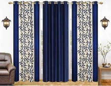 New Polyester Curtain Set Long Door 9 Feet Pack of 3