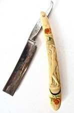 Nude Theme and Roses Straight Razor, Germany 1905