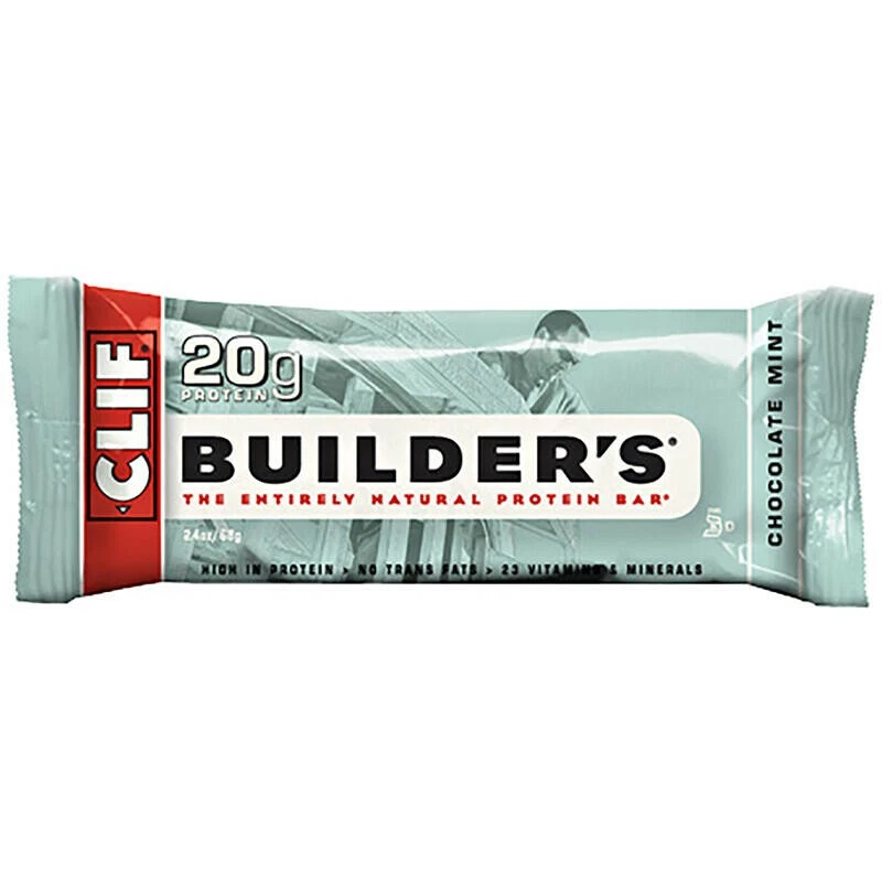 Clif Bar Barre Protéinée Builders Chocolat Menthe Boîte De 12 - Photo 1/1