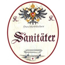 Sanit&auml;ter Nostalgieschild