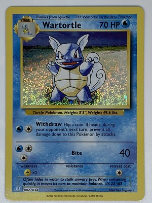 Wartortle CLB 002/034 TCG Classic Collection Pokémon Card NM | eBay