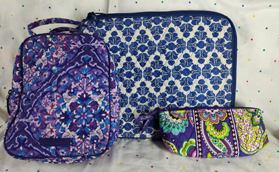 Vera Bradley School Set (3) Insulated Lunch Box, Laptop 