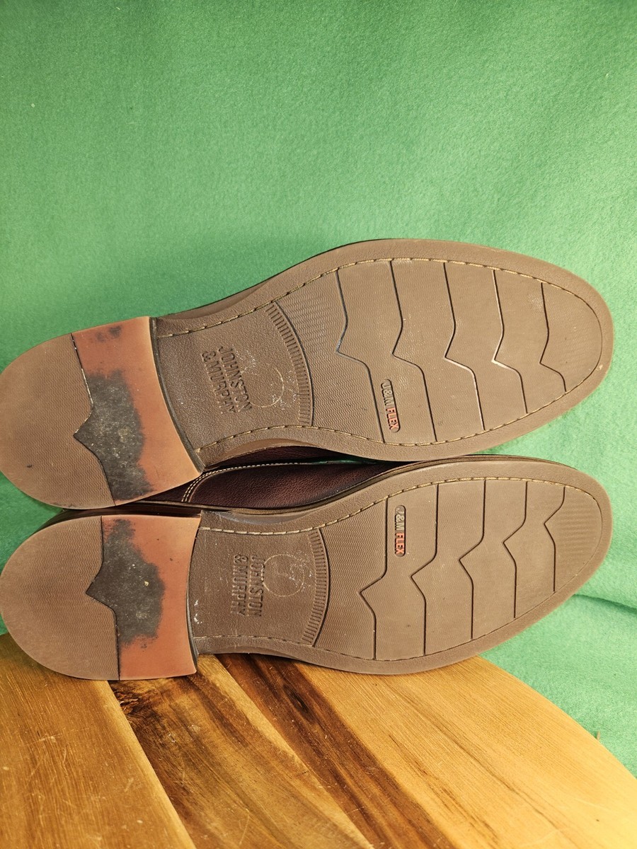 Johnston & Murphy Mens Apron Toe Derby Dress Shoes Size 12D Sheepskin Insole Johnston & Murphy Derby Dress Shoes for Men for sale | eBay main image 3