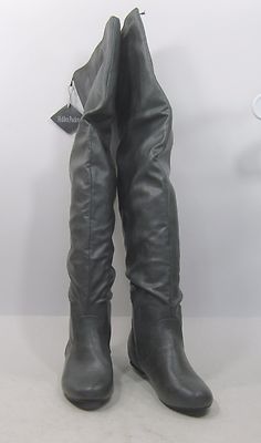 Back Elastic Thigh High Boots women 