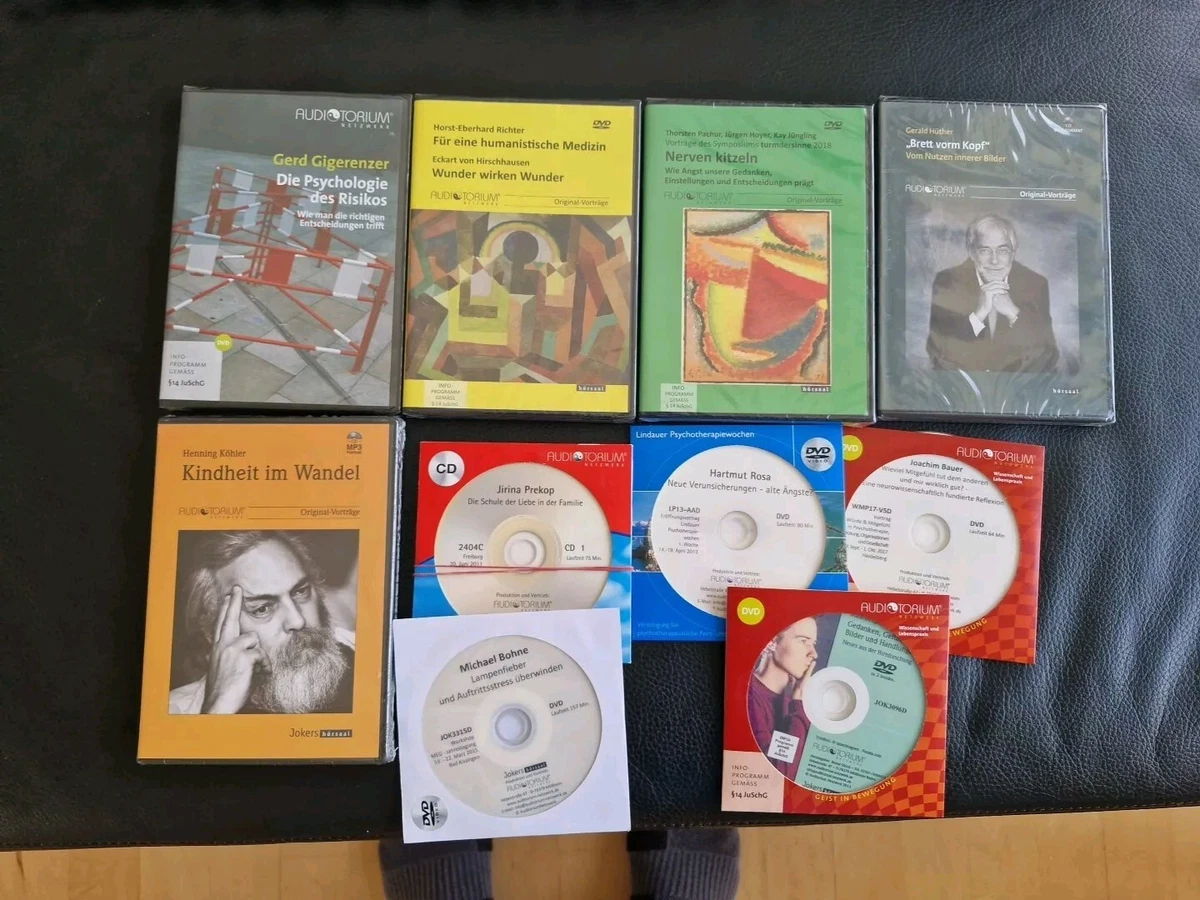 NEU! DVD Paket Psychologie Psychotherapie Ängste DVDs MP3 CDs Auditorium Lesung