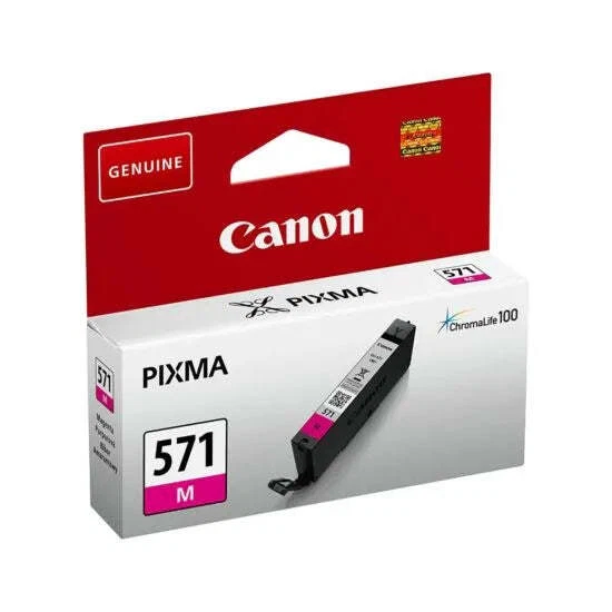 Canon CLI-571 Cartouche d'encre Magenta authentique (TVA incluse) - Photo 1/1