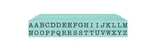 Alphabet - Attachabel - Letters Small 36 Pc. American Typewriter Uppercase Pegz
