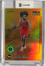 Coby White 2019 Hoops Premium Stock Rookie RC Arriving Now Holo card # 16 NBA