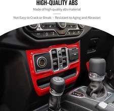 Control Panel Trim Cover Interior Decoration Accessories for Jeep Wrangler JL