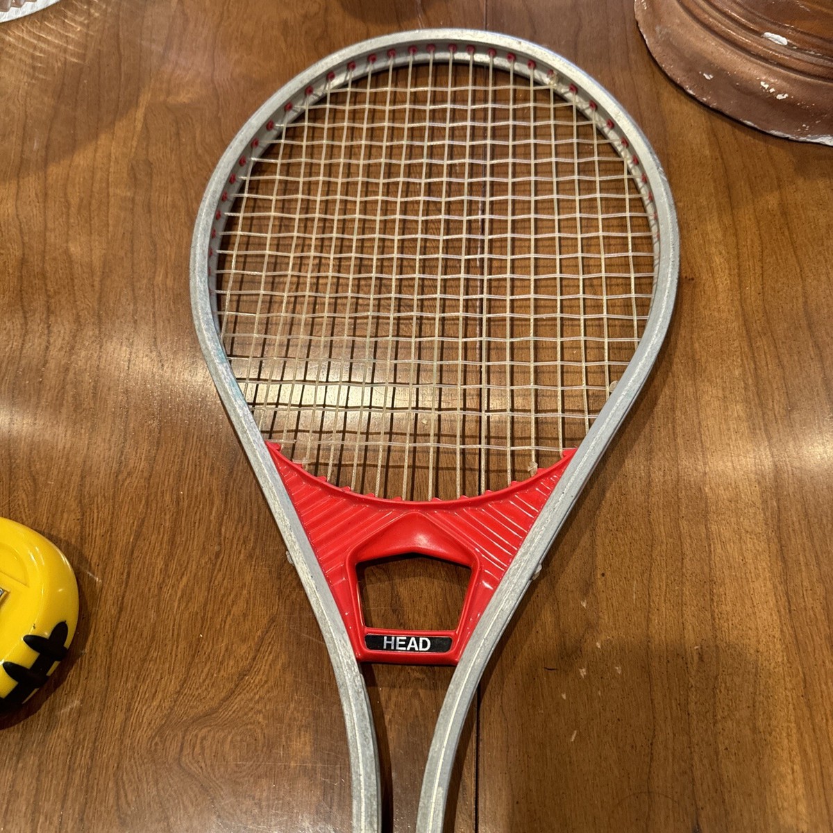 HEAD AMF テニスラケット レッド/イエロー Vintage AMF Head Professional Tennis Racket Redhead Aluminum 4 5/8