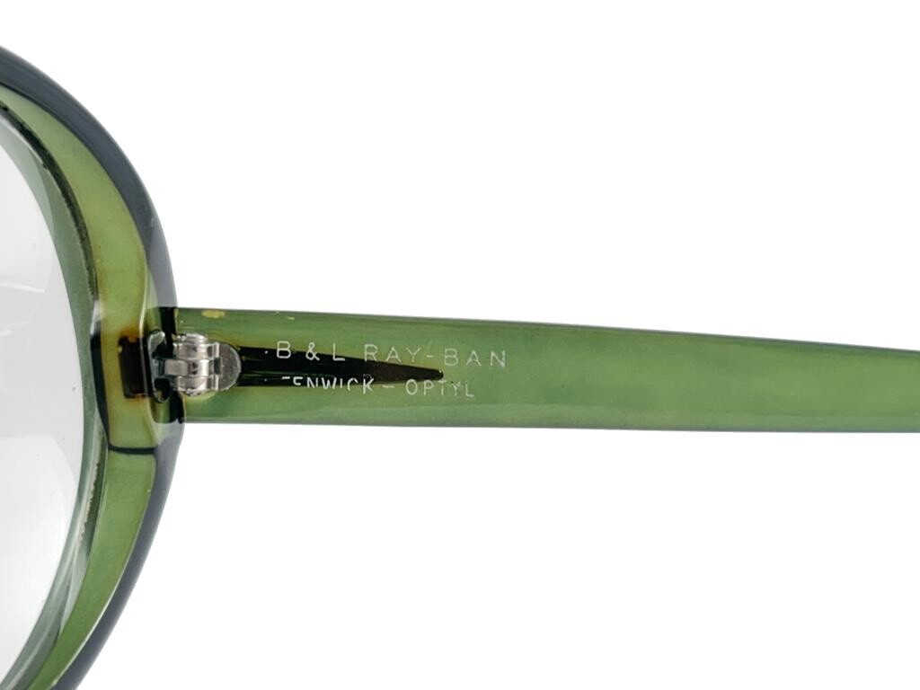 美品　70sVintage　Ray-Ban　FENWICK　ボシュロム　カナダ製 MINT VINTAGE RAY BAN B&L FENWICK GREEN OPTYL SUNGLASSES MADE IN