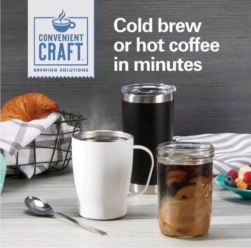 Hamilton Beach Convenient Craft Rapid (Cold Brew & Hot)- Coffee Maker 2-Cup New - Picture 8 of 14