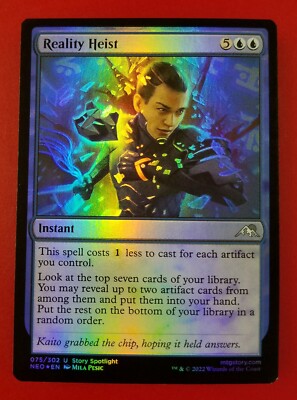 1x Reality Heist | FOIL | Kamigawa Neon Dynasty | MTG Magic Cards