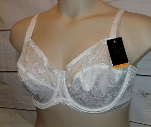 Neu mit Etikett 40DD Wacoal BH Bügel ungepolstert ungefüttert transparent durchsichtig weiß 851340 - Bild 1 von 12