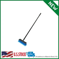 Carrand 93058 General Purpose Wash Brush with 48" Handle and 10" Brush Head, Bla