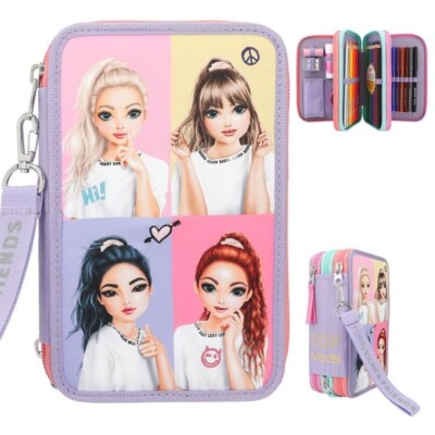 DEPESCHE - TOPMODEL 3-FACH FEDERTASCHE SNAP SHOTS GEFÜLLT NEU OVP