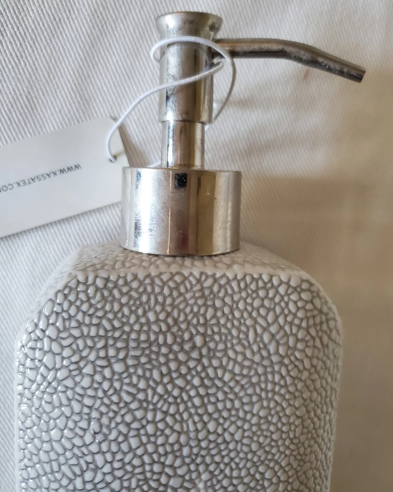 Kassatex Shagreen Jabón Loción Despencer Gris Foto 2 de 4