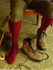 Walker & Hawkes Derby Tweed Shooting Scarba Socks & Matching Garter Ties M/L 