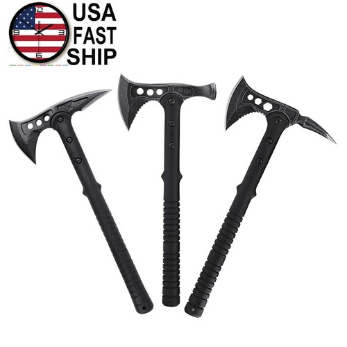 16in Outdoor Axe Tactical Tomahawk Hatchet Blade Stainless steel Survival Knife - Picture 2 of 8