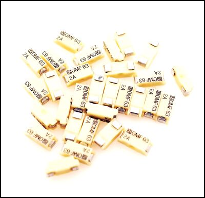 10x Schurter OMF63 SMD Sicherungen 2A 63V 3402.0012.11 FUSE BOARD  #706874
