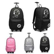 Children Luggage Suitcase Luminous Music Kids Laptop Backpack Cabin Wheeled Case
